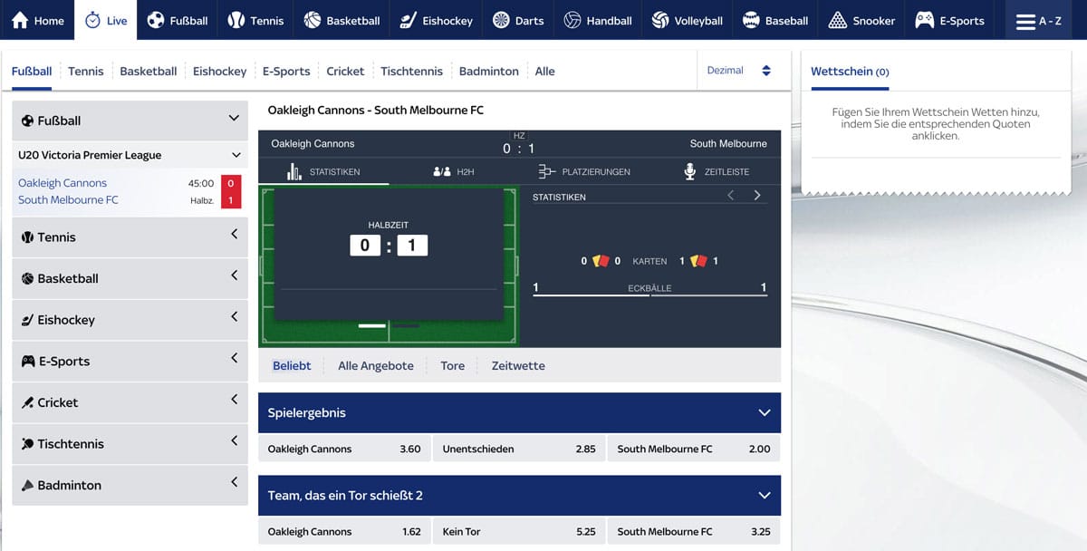 Skybet Live Wetten