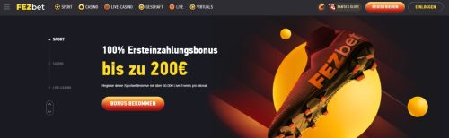 fezbet Ersteinzahlungsbonus