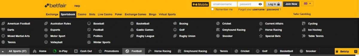 betfair-sportarten
