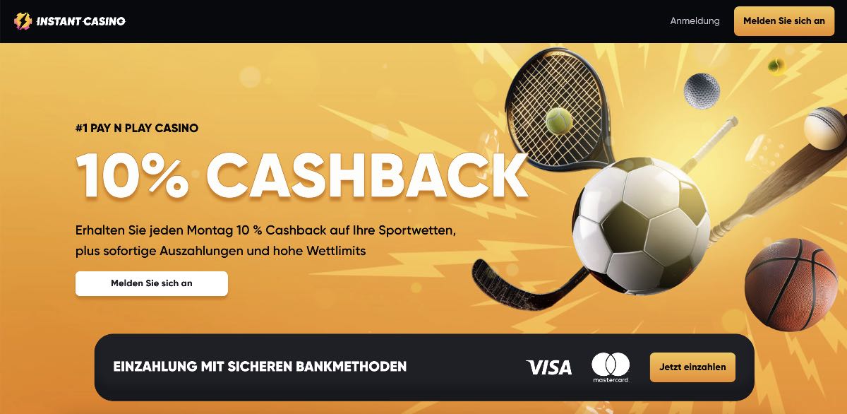 Instant Sports Homepage